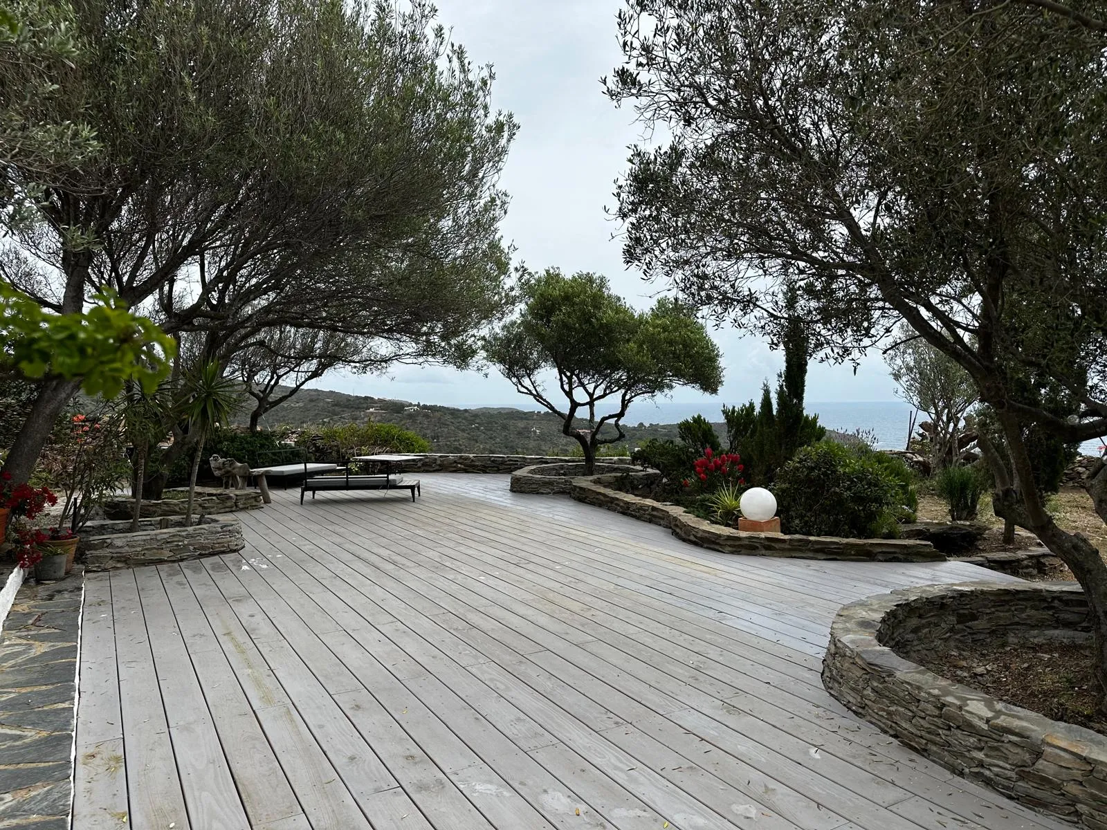 Vue sur la mer depuis nos maisons à Cadaqués