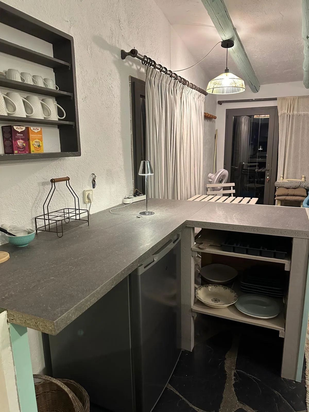 Plan de travail de la cuisine du Casot